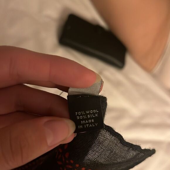 YSL wool & silk vintage scarf/neckerchief - Picture 8 of 9